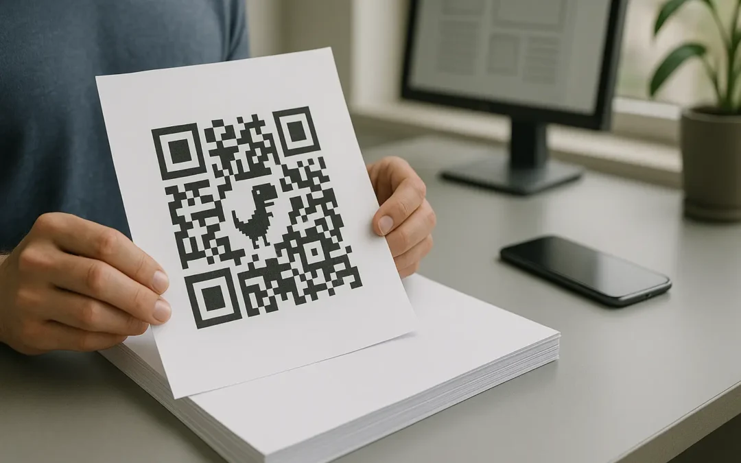Why do some QR codes have a dinosaur?